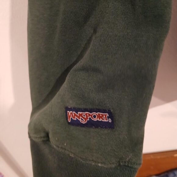 Vintage Jansport Missouri Southern Women's Green and Yellow Hoodie Size Large - Picture 4 of 6